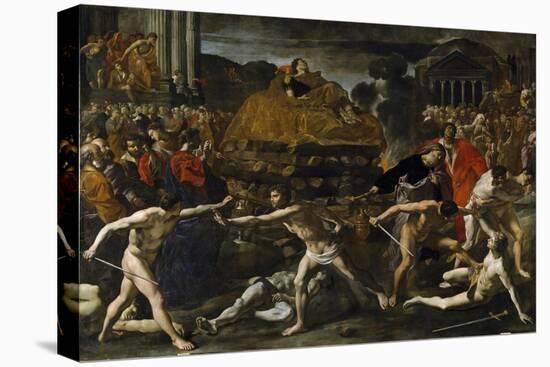 Funeral of a Roman Emperor (Cremation Ceremon)-Giovanni Lanfranco-Premier Image Canvas