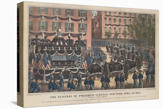 Funeral of President Lincoln, New York, April 25th 1865-null-Premier Image Canvas
