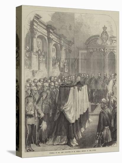 Funeral of Sir John Burgoyne in St Peter's Church at the Tower-null-Premier Image Canvas
