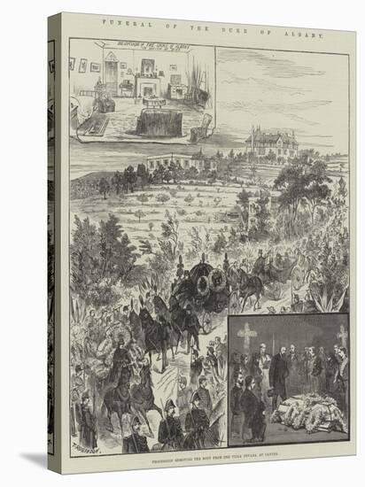 Funeral of the Duke of Albany, Procession Removing the Body from the Villa Nevada, at Cannes-null-Premier Image Canvas
