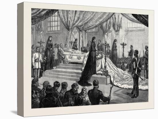 Funeral of the Empress of Russia at St. Petersburg-null-Premier Image Canvas