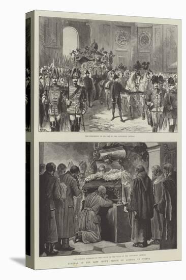 Funeral of the Late Crown Prince of Austria at Vienna-null-Premier Image Canvas