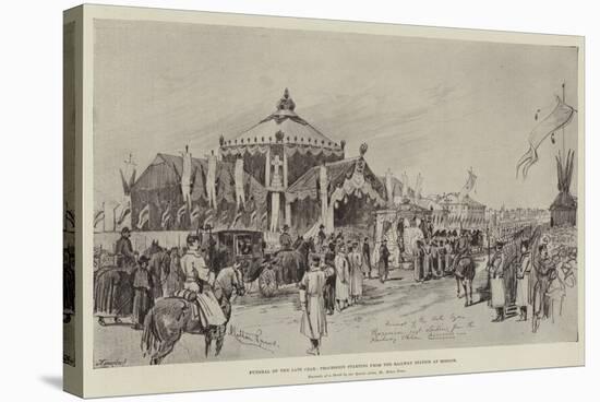 Funeral of the Late Czar, Procession Starting from the Railway Station at Moscow-Melton Prior-Premier Image Canvas