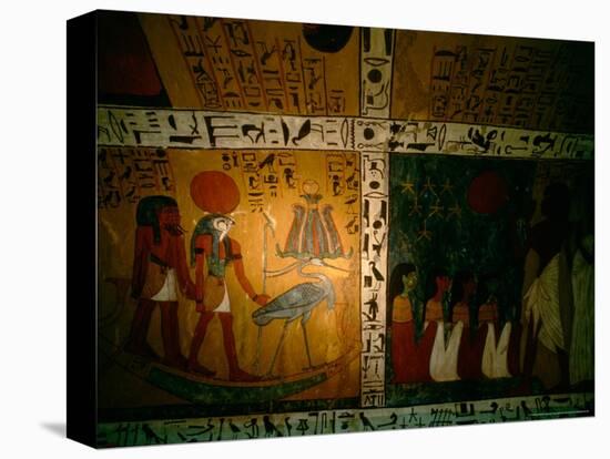 Funerary Scene from Tomb of Sennedjem, Deir el Medina, near Luxor, Egypt-Kenneth Garrett-Premier Image Canvas