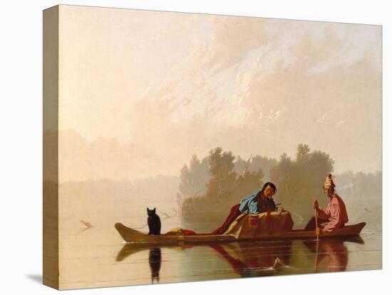 Fur Traders Descending the Missouri, 1845-George Caleb Bingham-Premier Image Canvas