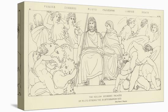 Furies, Cerberus, Pluto, Proserpine, Harpies, Death-John Flaxman-Premier Image Canvas