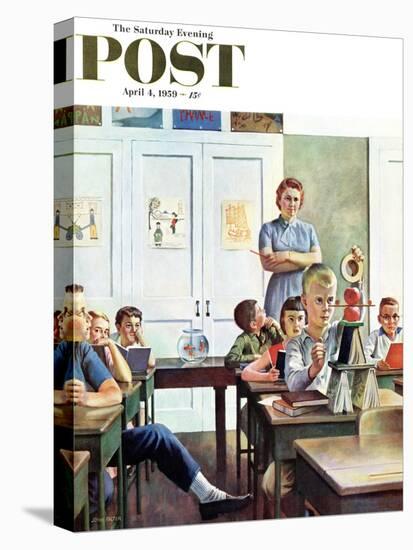 "Future Engineer" Saturday Evening Post Cover, April 4, 1959-John Falter-Premier Image Canvas