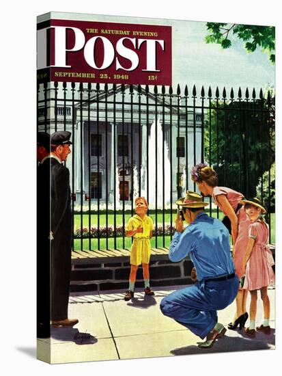 "Future President," Saturday Evening Post Cover, September 25, 1948-George Hughes-Premier Image Canvas