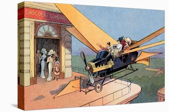 Futurist Personal Plane Taxi or Air Travel as Seen in 1912-null-Premier Image Canvas