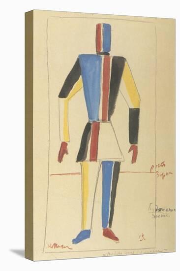 Futurist Strongman, Costume Design for the Opera Victory over the Sun after A. Kruchenykh-Kasimir Severinovich Malevich-Premier Image Canvas