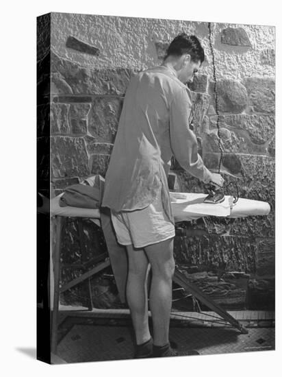 G.I. Ironing His Pants-John Florea-Premier Image Canvas