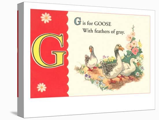 G is for Goose-null-Stretched Canvas