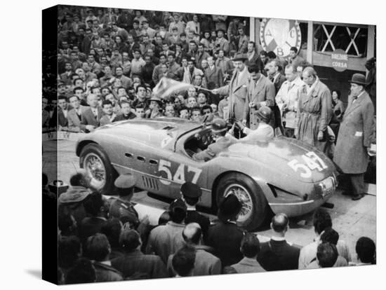 G Marzotto in a 4.1 Ferrari, Taking Part in the Mille Miglia, 1953-null-Premier Image Canvas