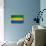 Gabon Flag Design with Wood Patterning - Flags of the World Series-Philippe Hugonnard-Stretched Canvas displayed on a wall