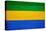 Gabon Flag Design with Wood Patterning - Flags of the World Series-Philippe Hugonnard-Stretched Canvas