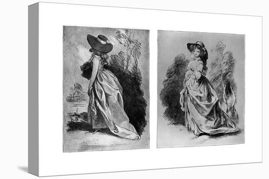 Gainsborough's Studies for His Celebrated Portrait of the Duchess of Devonshire, C1787-Thomas Gainsborough-Premier Image Canvas