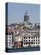 Galata Tower in Background, the Bosporus, Istanbul, Turkey, Europe-null-Premier Image Canvas