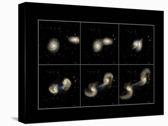 Galaxy Collision Model-Max Planck-Premier Image Canvas