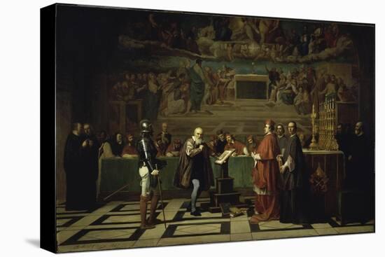 Galileo Before the Inquisition, 1632-Joseph-Nicolas Robert-Fleury-Premier Image Canvas