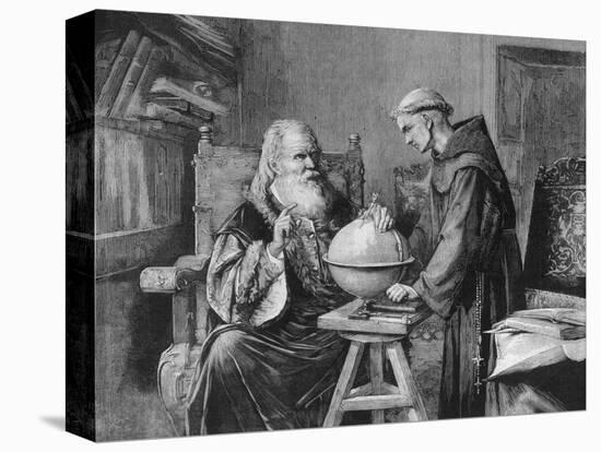 Galileo Galilei Demonstrates His Astronomical Theories to a Monk-Felix Parra-Premier Image Canvas