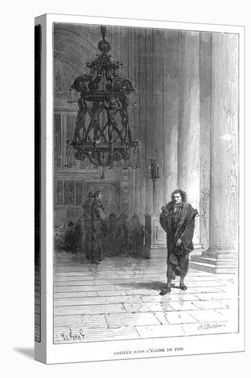 Galileo Observing the Swaying of the Chandelier in Pisa Cathedral, C1584-null-Premier Image Canvas
