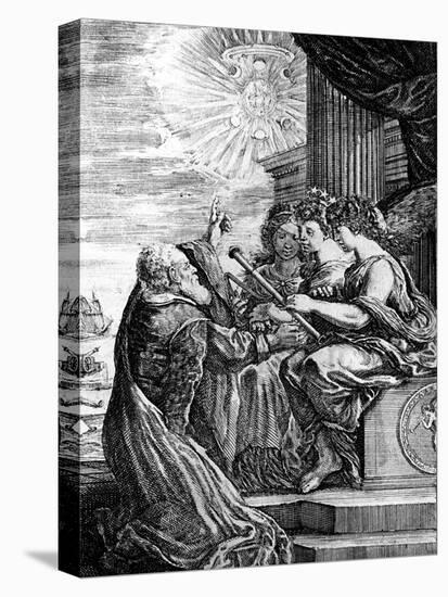 Galileo Presenting His Telescope to the Muses, 1655-56-null-Premier Image Canvas
