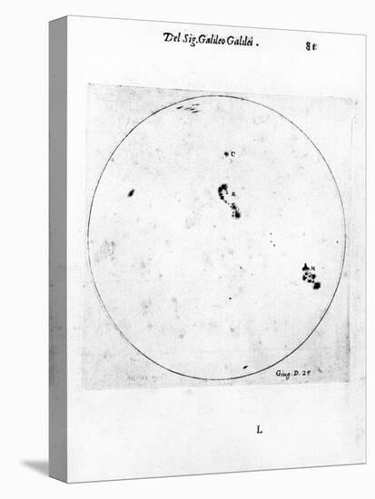 Galileo's Observation of Sunspots, 1613-Galileo Galilei-Premier Image Canvas