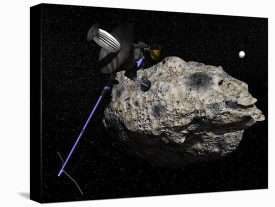 Galileo Spacecraft Discovering Asteroid 243 Ida and its Moon, Dactyl-null-Stretched Canvas