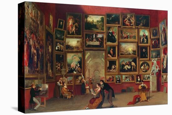 Gallery of the Louvre-Samuel F. B. Morse-Stretched Canvas