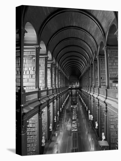 Gallery of the Old Library, Trinity College, Dublin, County Dublin, Eire (Ireland)-Bruno Barbier-Premier Image Canvas