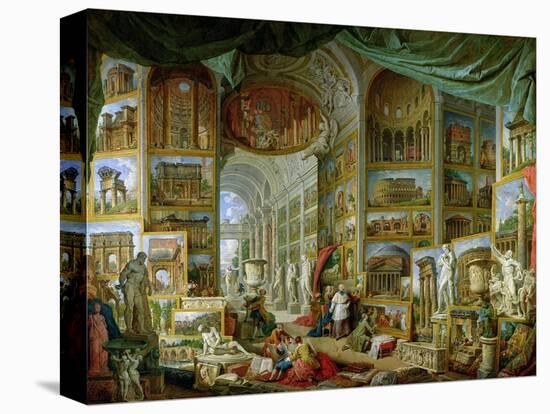 Gallery of Views of Ancient Rome, 1758-Giovanni Paolo Pannini-Premier Image Canvas