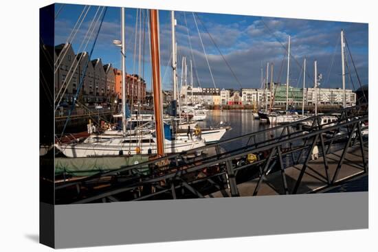 Galway Marina, Galway Docks, County Galway, Connacht, Republic of Ireland, Europe-Carsten Krieger-Premier Image Canvas