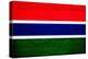 Gambia Flag Design with Wood Patterning - Flags of the World Series-Philippe Hugonnard-Stretched Canvas