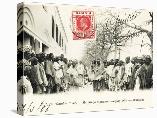 Gambia River - Bathurst - Mandingo Musicians Playing with the Ballafong-null-Premier Image Canvas