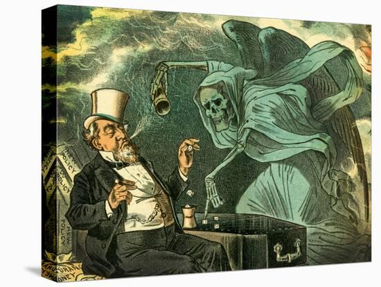 Gambling with Death, 1883-Bernard Gillam-Premier Image Canvas