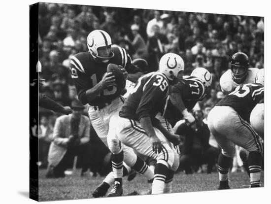 Game Between the Baltimore Colts Vs. the Chicago Bears-George Silk-Premier Image Canvas