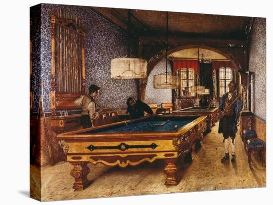 Game of Pool, 1873-Filippo Comerio-Premier Image Canvas