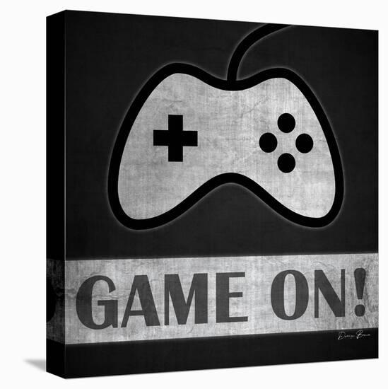 Game on 2 Monochromatic-Denise Brown-Stretched Canvas