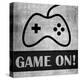 Game on Monochrome-Denise Brown-Stretched Canvas