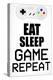 Game On Repeat-Kimberly Allen-Stretched Canvas