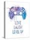 Gamer Splash II Live-Mary Urban-Stretched Canvas