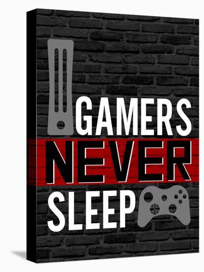 Gamers Never Sleep-Kimberly Allen-Stretched Canvas