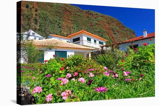 Garden and Holiday Homes in Jardim do Mar, Madeira Island, Portugal-null-Stretched Canvas