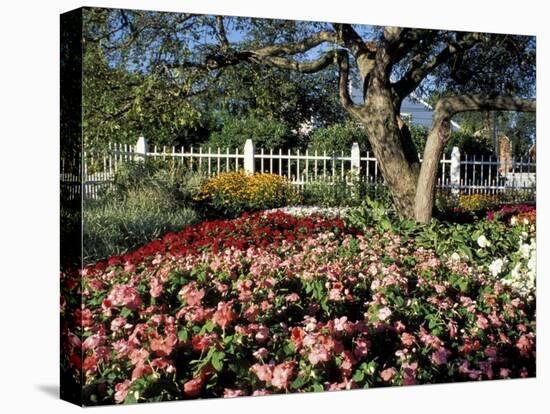 Garden at Prescott Park, New Hampshire, USA-Jerry & Marcy Monkman-Premier Image Canvas