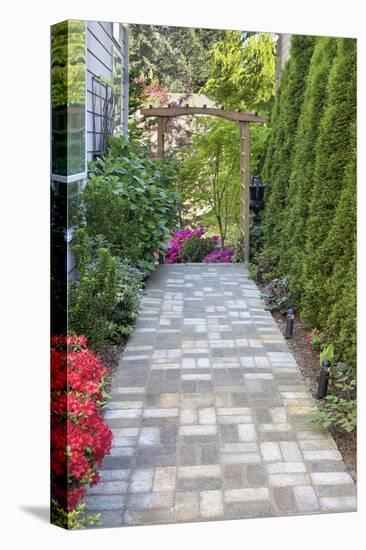 Garden Brick Paver Path with Arbor-jpldesigns-Premier Image Canvas