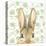 Garden Bunnies VI Green-Leslie Trimbach-Stretched Canvas
