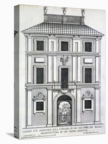 Garden Casino Belonging to Giacomo De Rossi on the Gianicolo Alla Longara, from 'Palazzi Di…-Giovanni Battista Falda-Premier Image Canvas