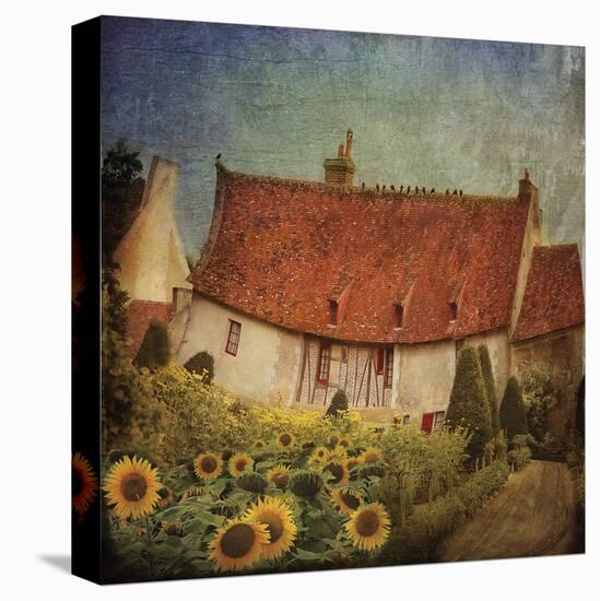 Garden Cottage at Château de Chenonceau, France-Dawne Polis-Stretched Canvas