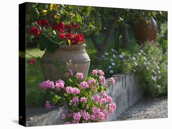 Garden Detail, San Domenico Palace Hotel, Taormina, Sicily, Italy-Walter Bibikow-Premier Image Canvas