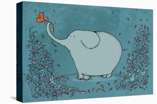 Garden Elephant-Carla Martell-Premier Image Canvas